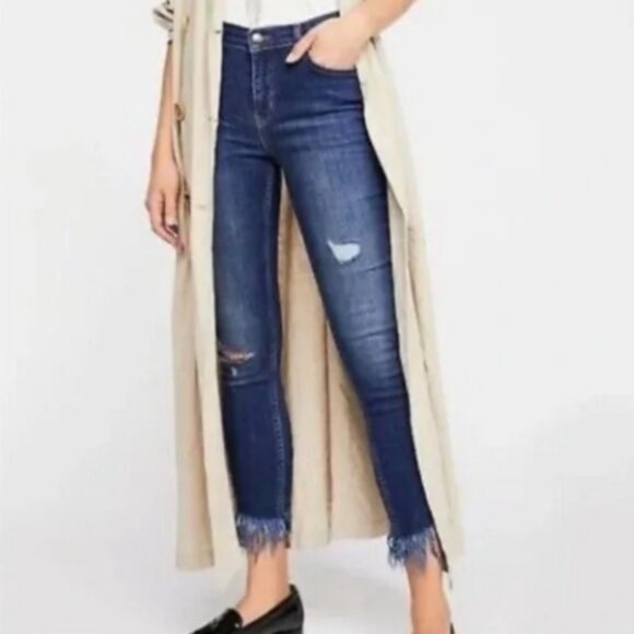Free People Great Heights Frayed Skinny Jean - Picture 1 of 16